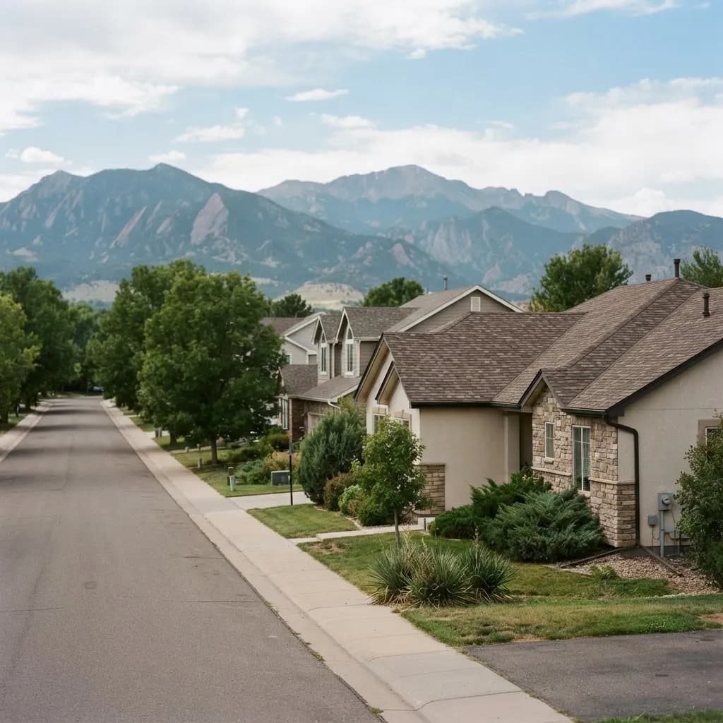 Arvada, CO neighborhood streetscape