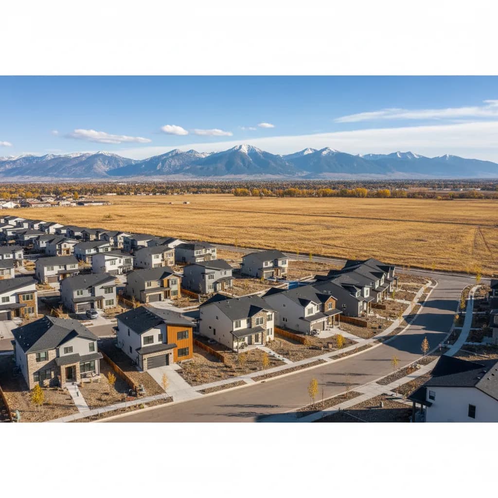 Erie, CO neighborhood streetscape