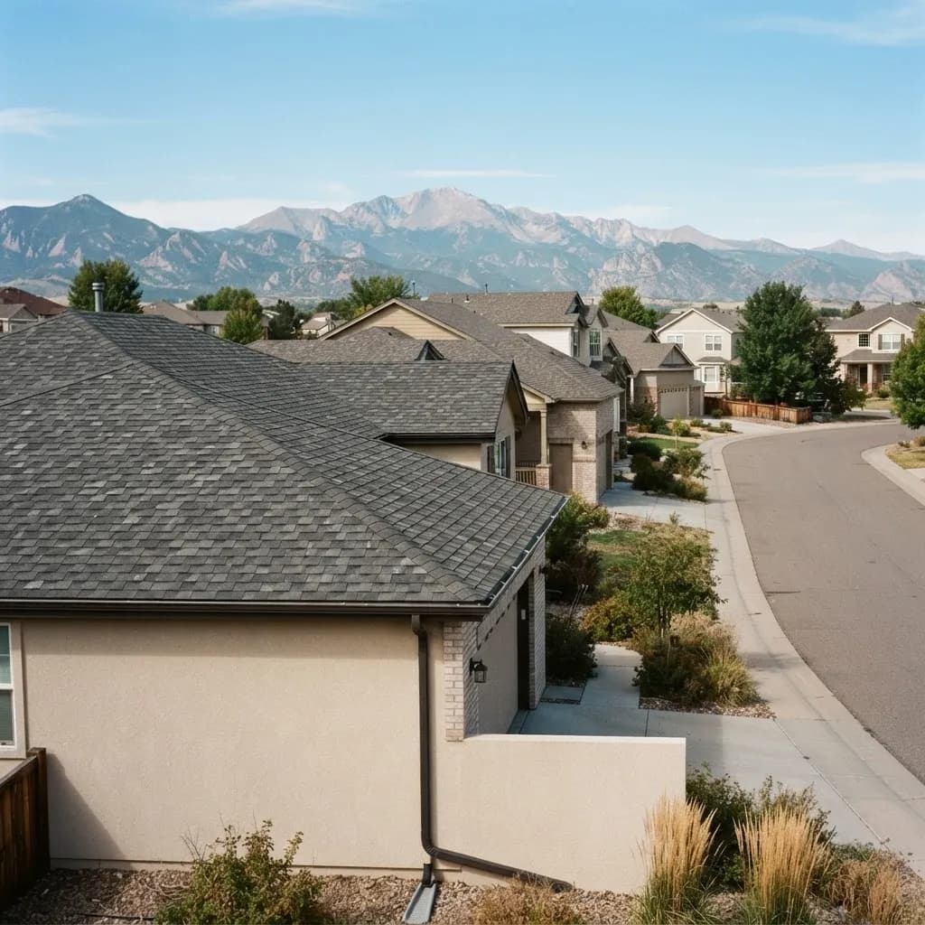 Dacono, CO neighborhood streetscape