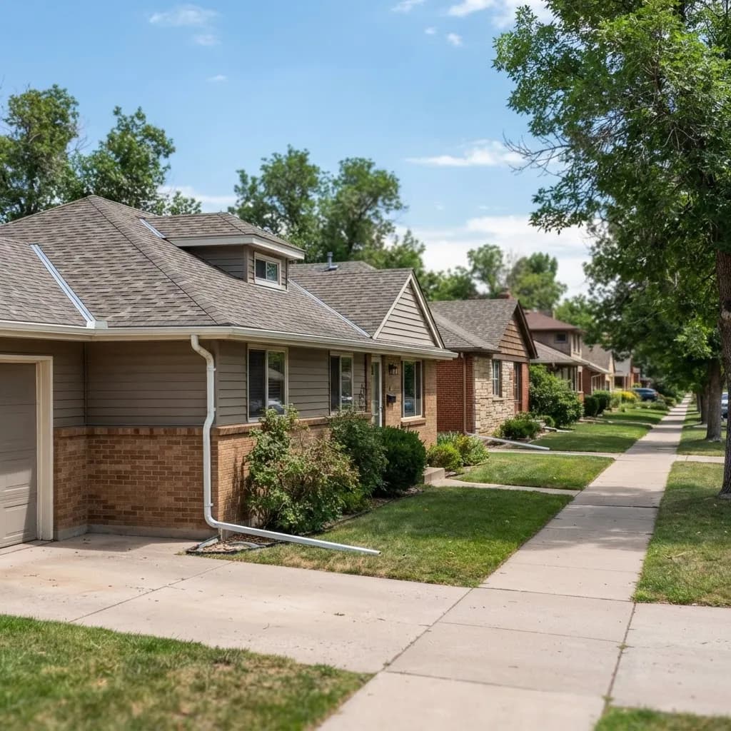 Englewood, CO neighborhood streetscape