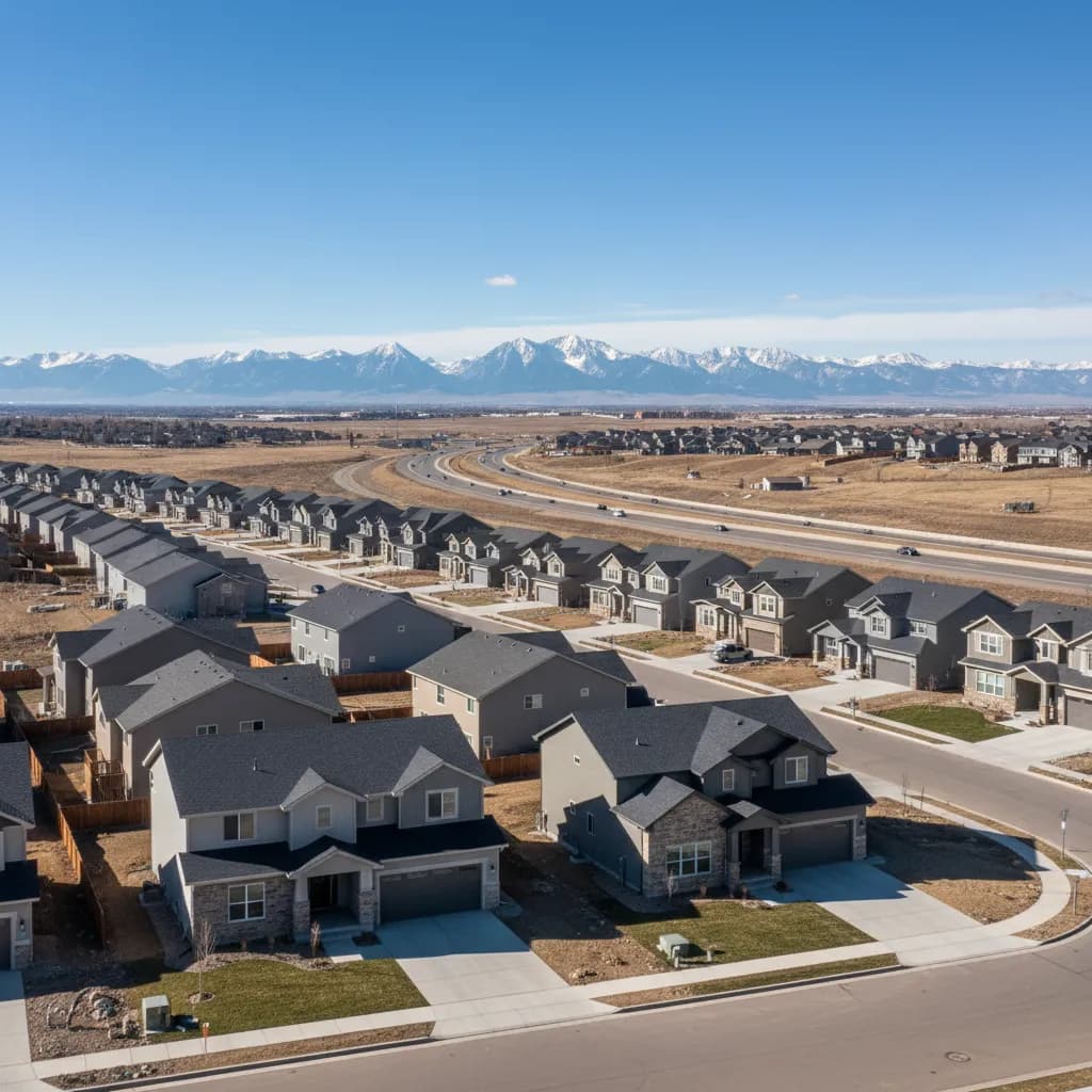 Firestone, CO neighborhood streetscape