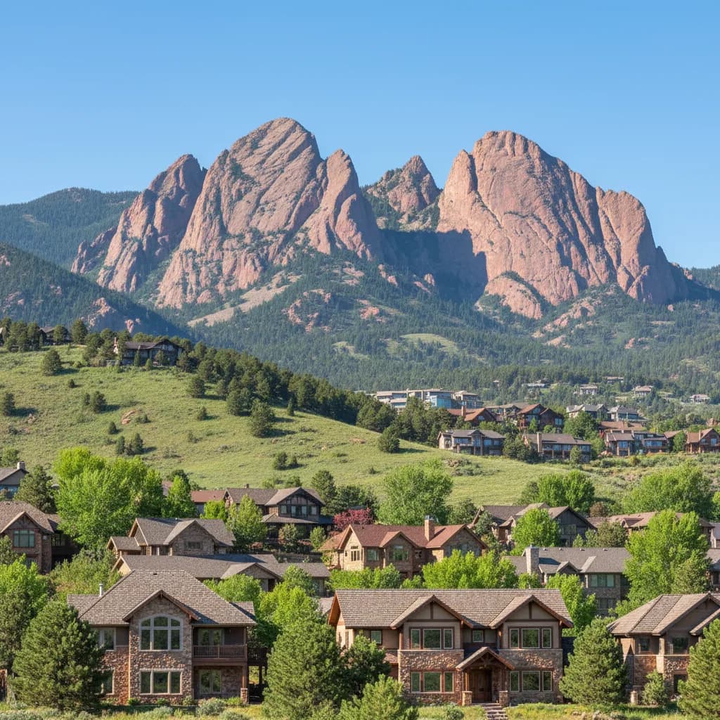 Boulder, CO neighborhood streetscape