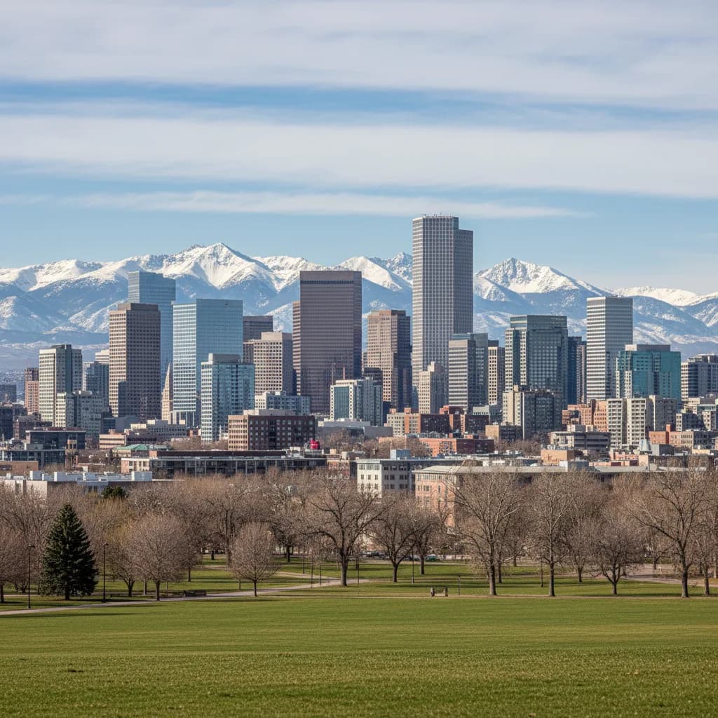 Denver, CO neighborhood streetscape