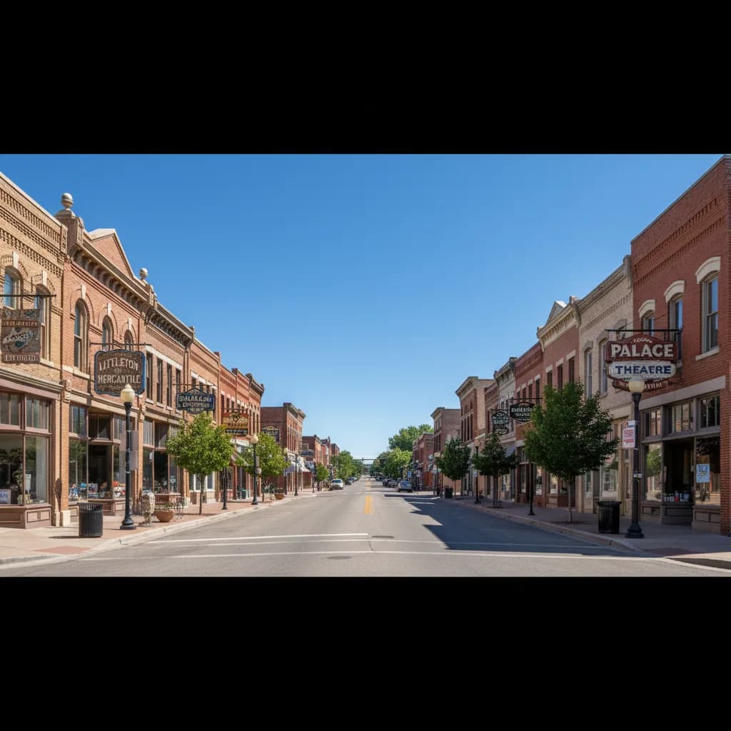 Littleton, CO neighborhood streetscape