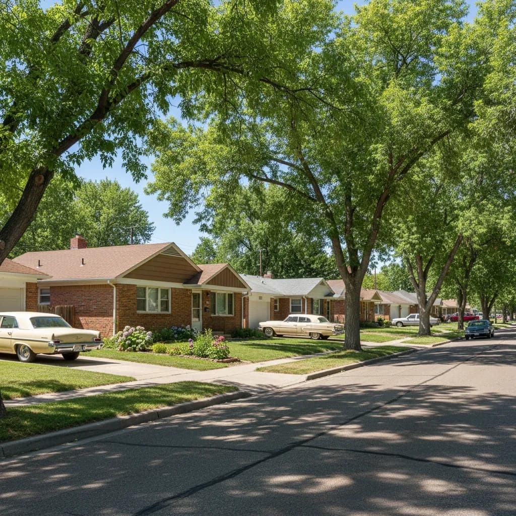 Sherrelwood, CO neighborhood streetscape