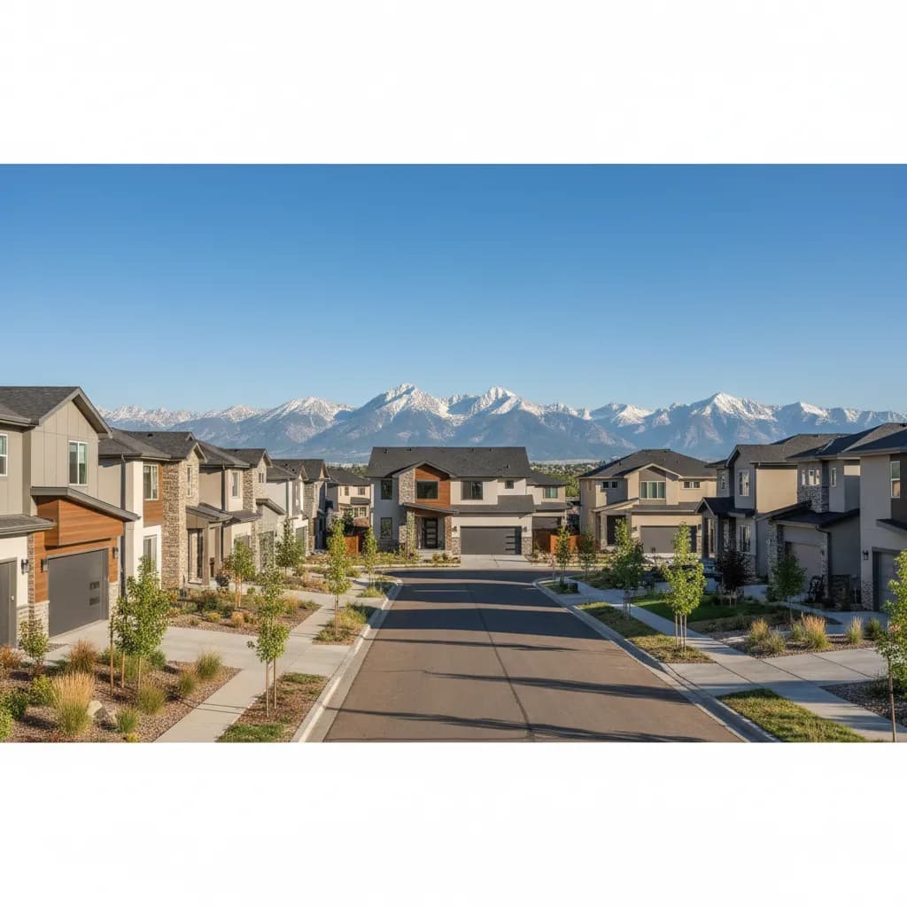 Broomfield, CO neighborhood streetscape