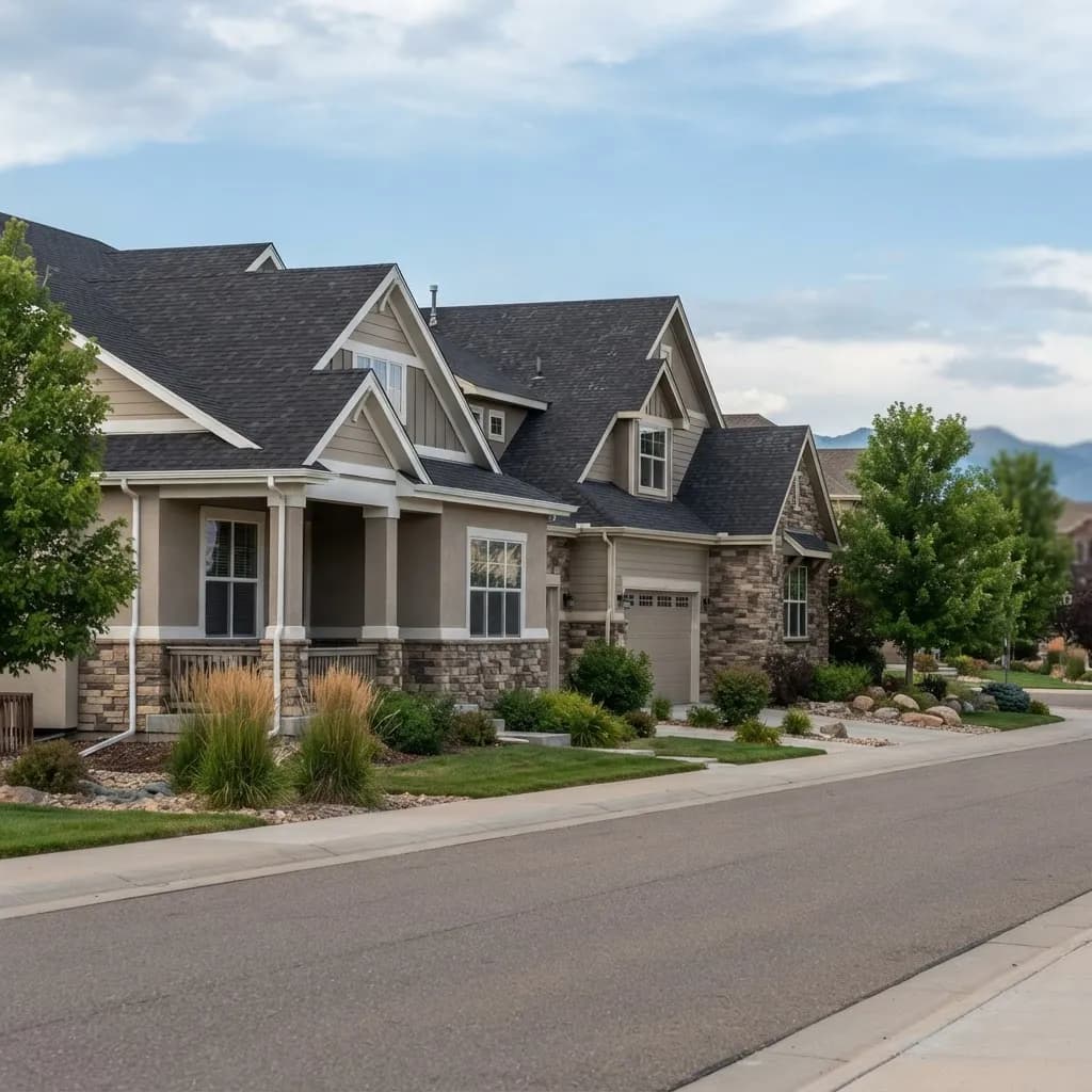 Parker, CO neighborhood streetscape