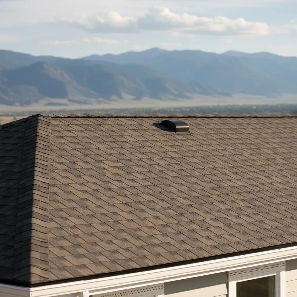 A roof valley showing exposed flashing, loose shingles, and scattered nails indicating poor workmanship