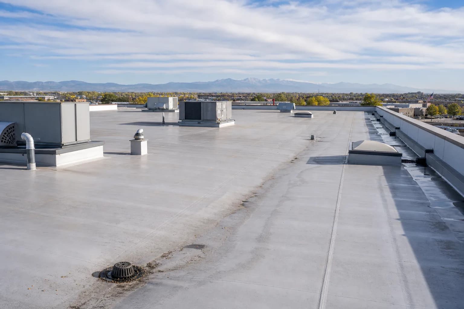 Proper Drainage In Aurora Co Commercial Low Sloped Roofing
