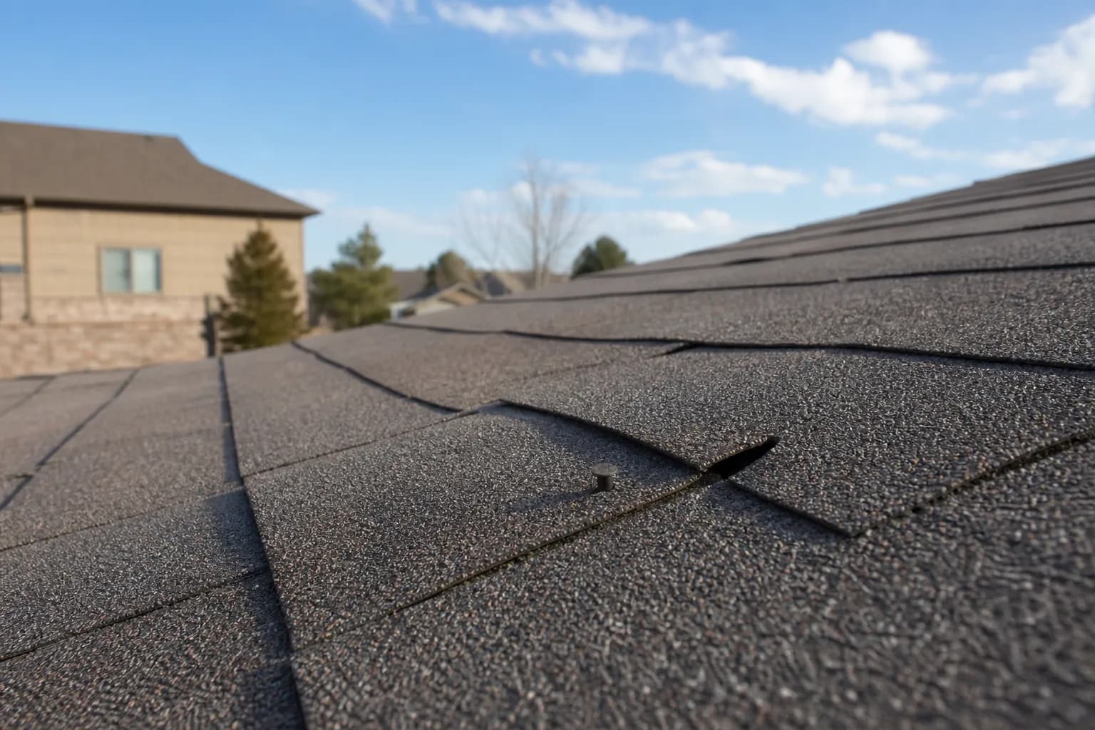Nail Pops on Asphalt Shingle Roofs in Westminster: Why a Roofing Contractor Treats Small Raised Shingles as an Early Leak Warning