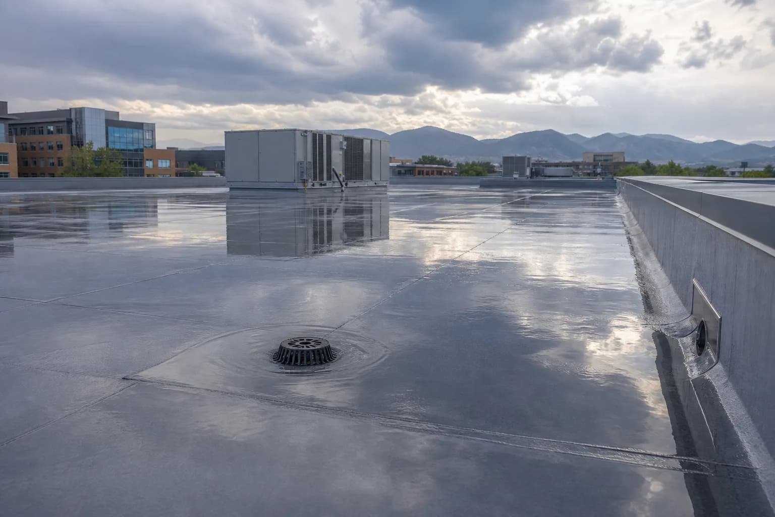 Simple Ways To Avoid Ponding Water On Your Westminster Co Commercial Low Sloped Roof